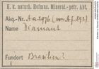 Etiketten zu Diamant (NHMW-MIN-Aa2976)